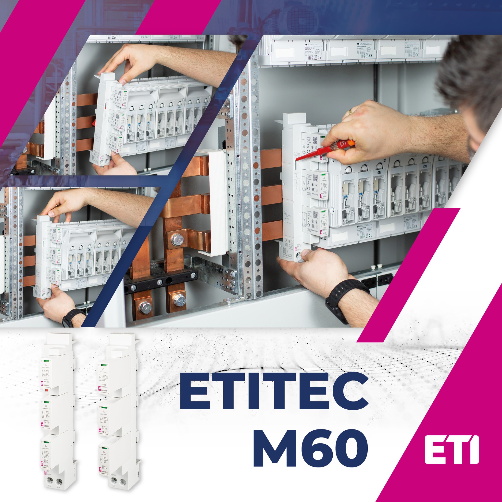 Ograniczniki przepięć ETITEC M60 – Niezawodna ochrona instalacji elektrycznych