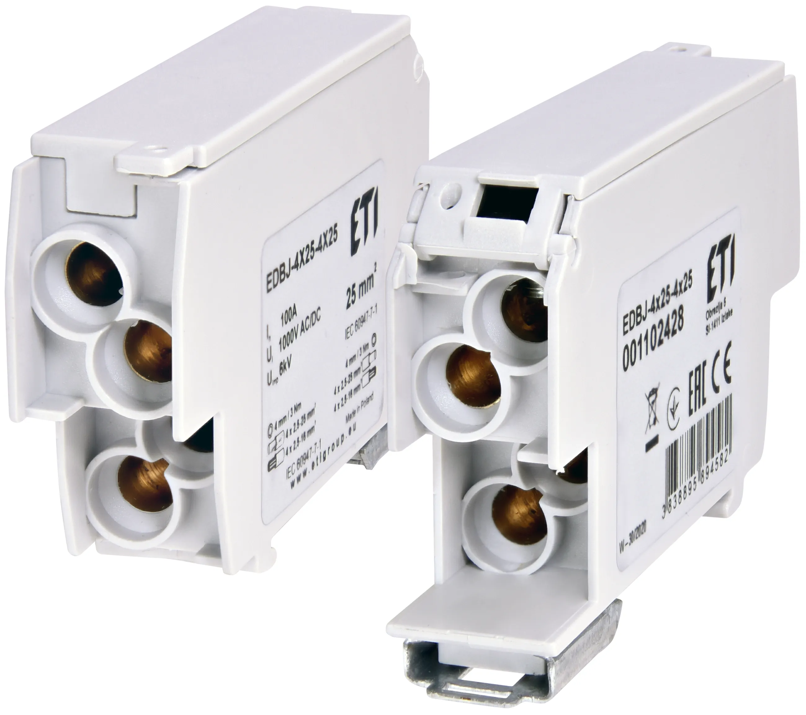 Blok rozdzielczy EDBJ-4x25-4x25 001102428