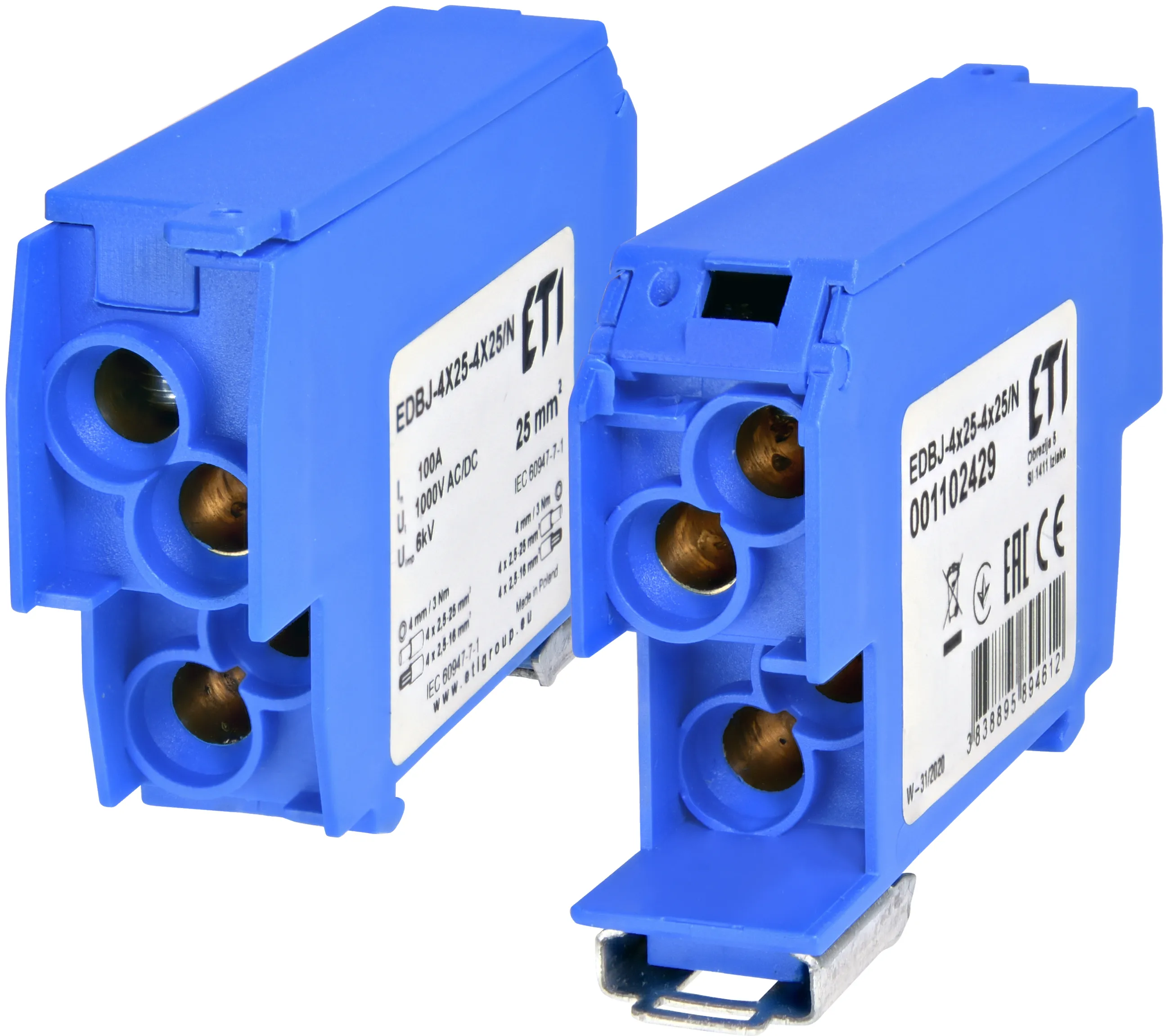 Blok rozdzielczy EDBJ-4x25-4x25/N 001102429