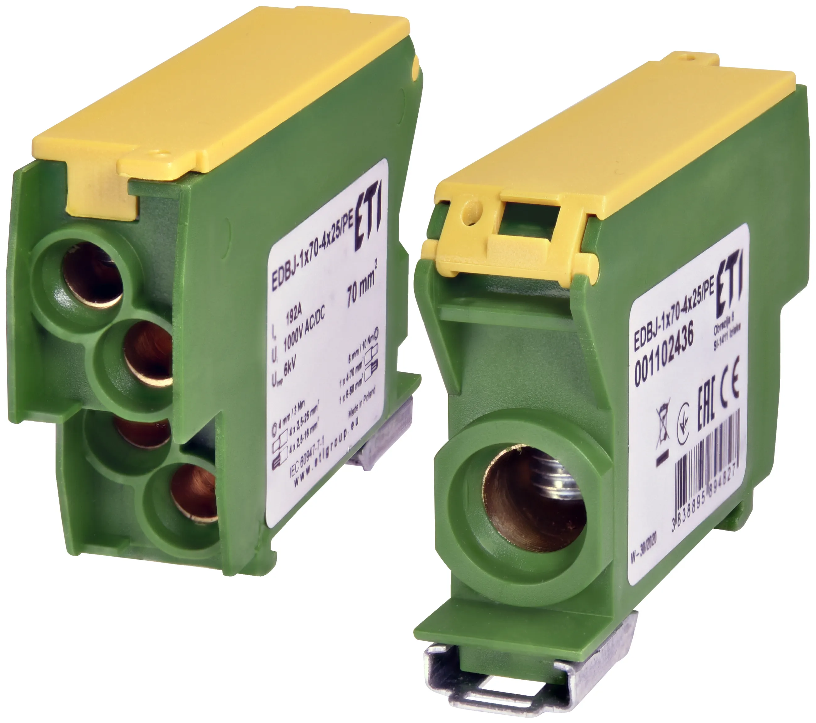 Blok rozdzielczy EDBJ-1x70-4x25/PE 001102436