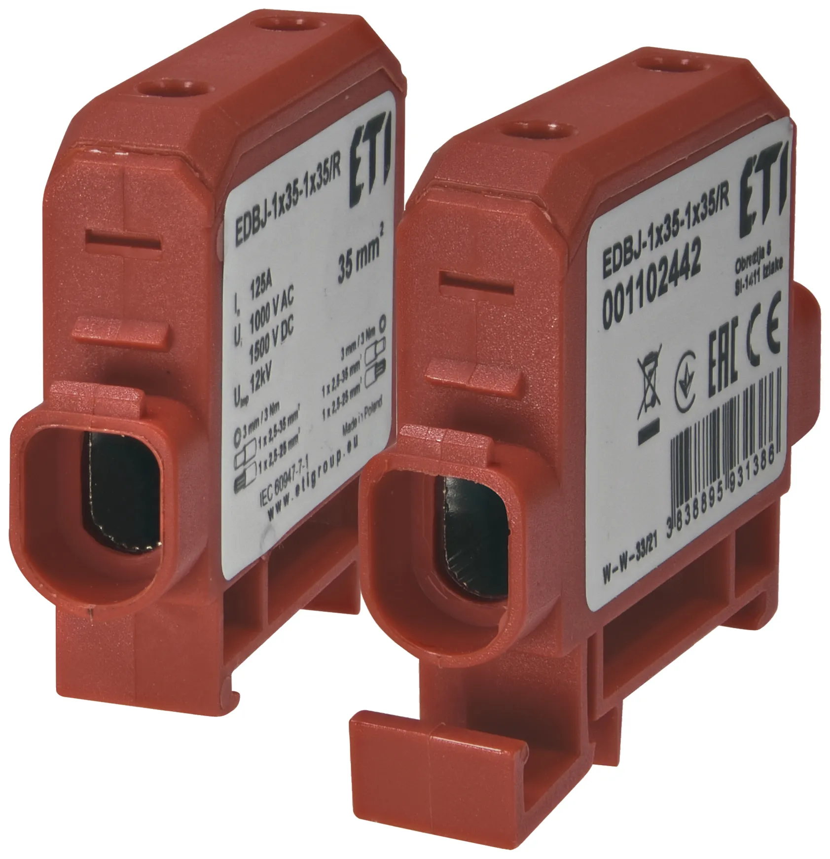Zaciski EDBJ-1x35-1x35/R 001102442