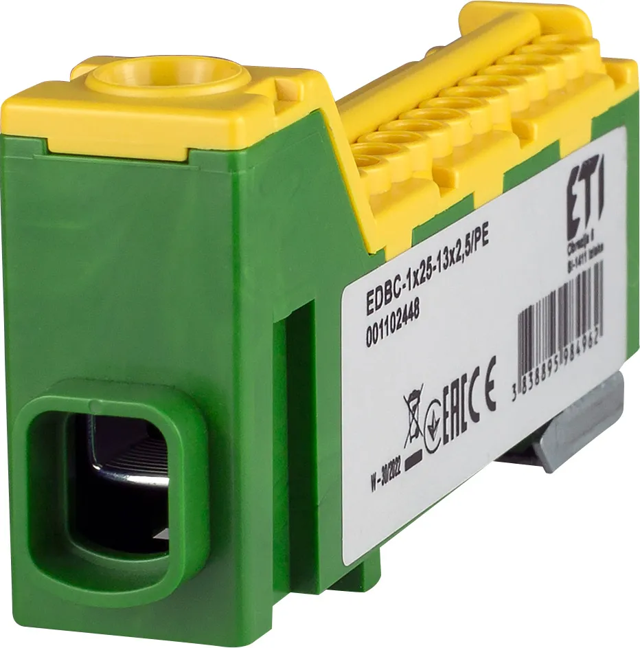 Blok rozdzielczy EDBC-1x25-13x2,5/PE 001102448