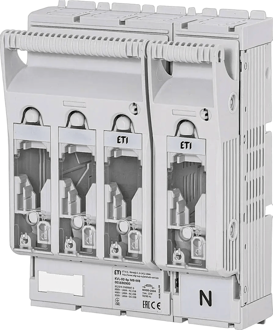 Rozłącznik skrzynkowy KVL-00 4p M8-M8 001690900