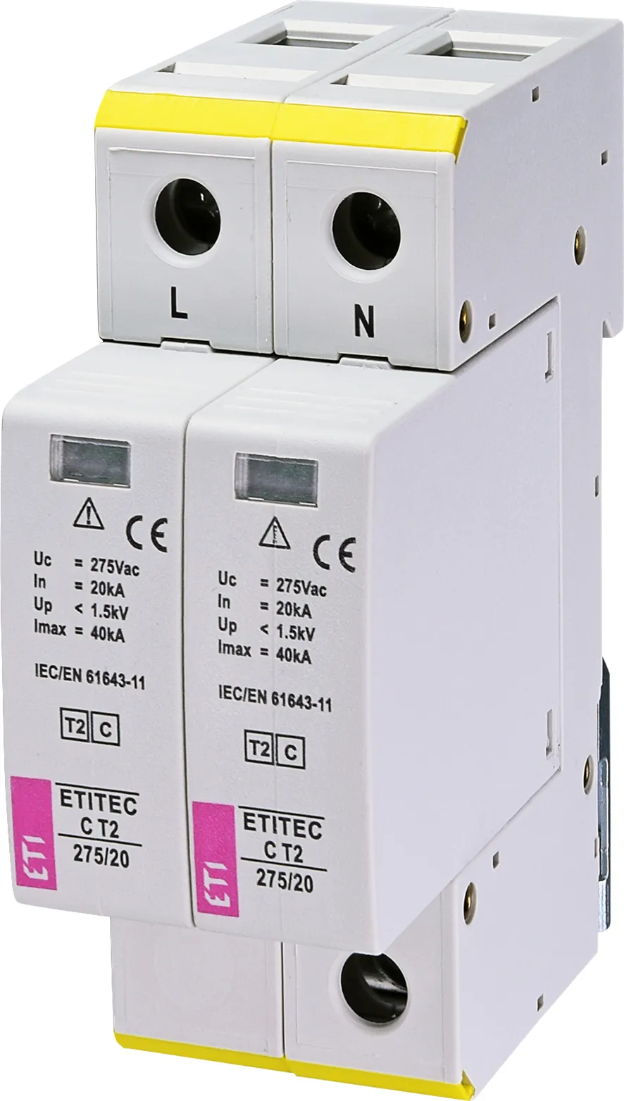 Ogranicznik przepięć ETITEC C T2 275/20 2+0 002440397