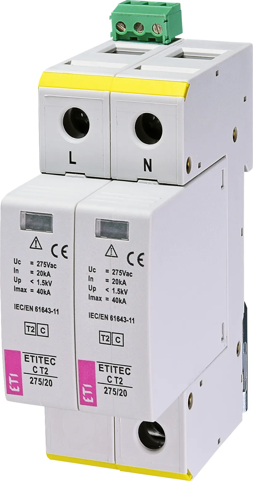 Ogranicznik przepięć ETITEC C T2 275/20 2+0 RC 002440398