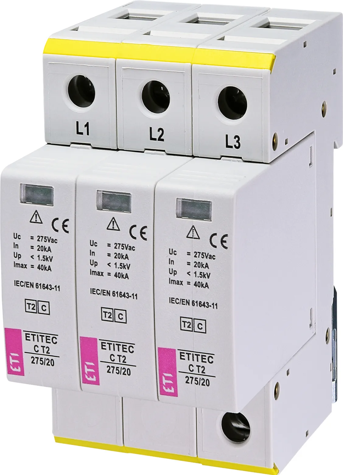 Ogranicznik przepięć ETITEC C T2 275/20 3+0 002440399