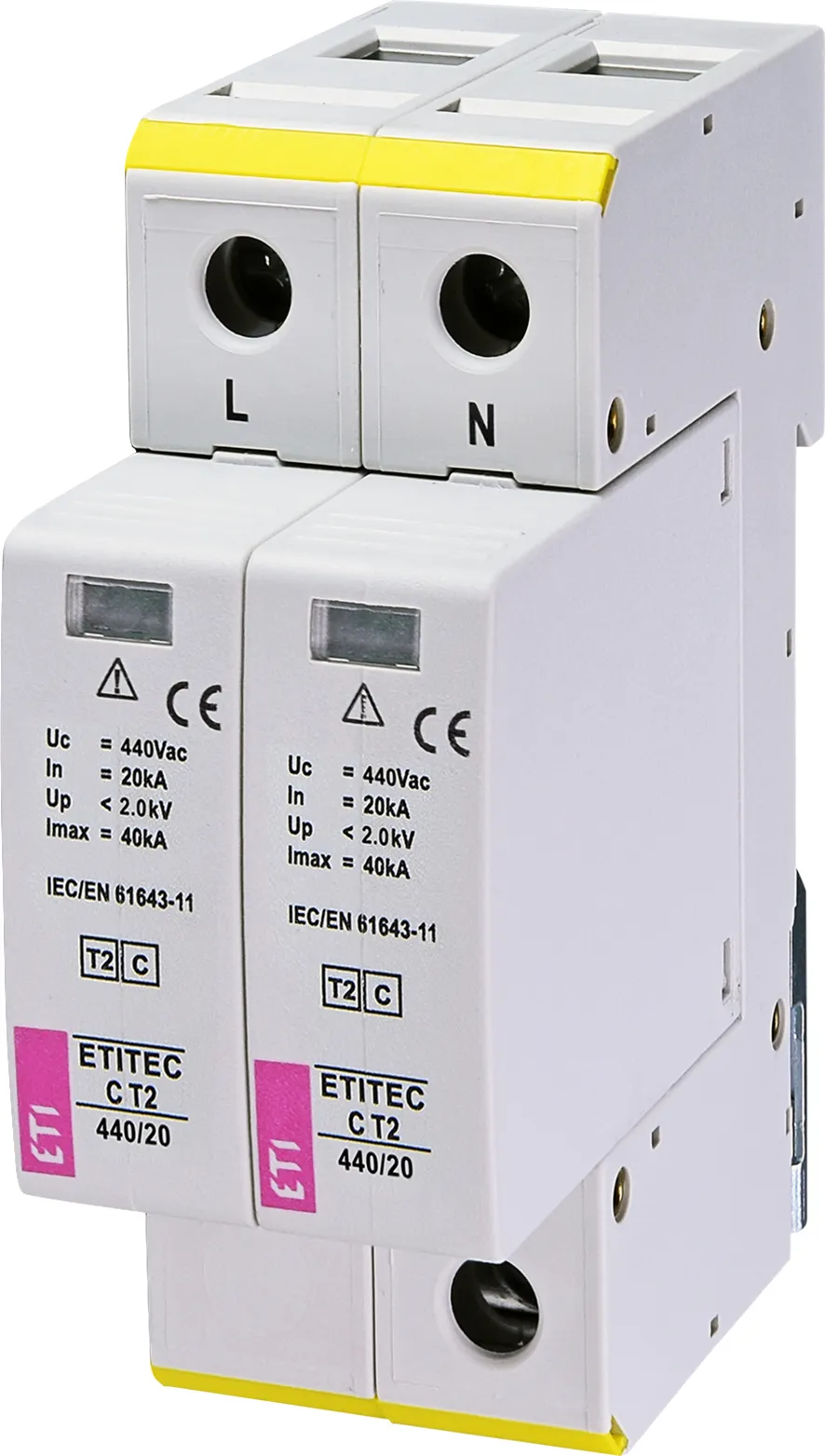 Ogranicznik przepięć ETITEC C T2 440/20 2+0 002440409