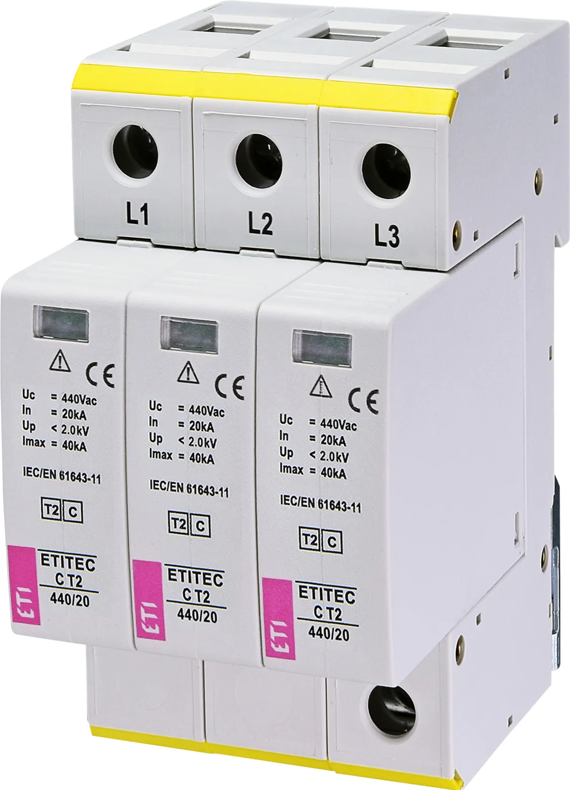 Ogranicznik przepięć ETITEC C T2 440/20 3+0 002440411