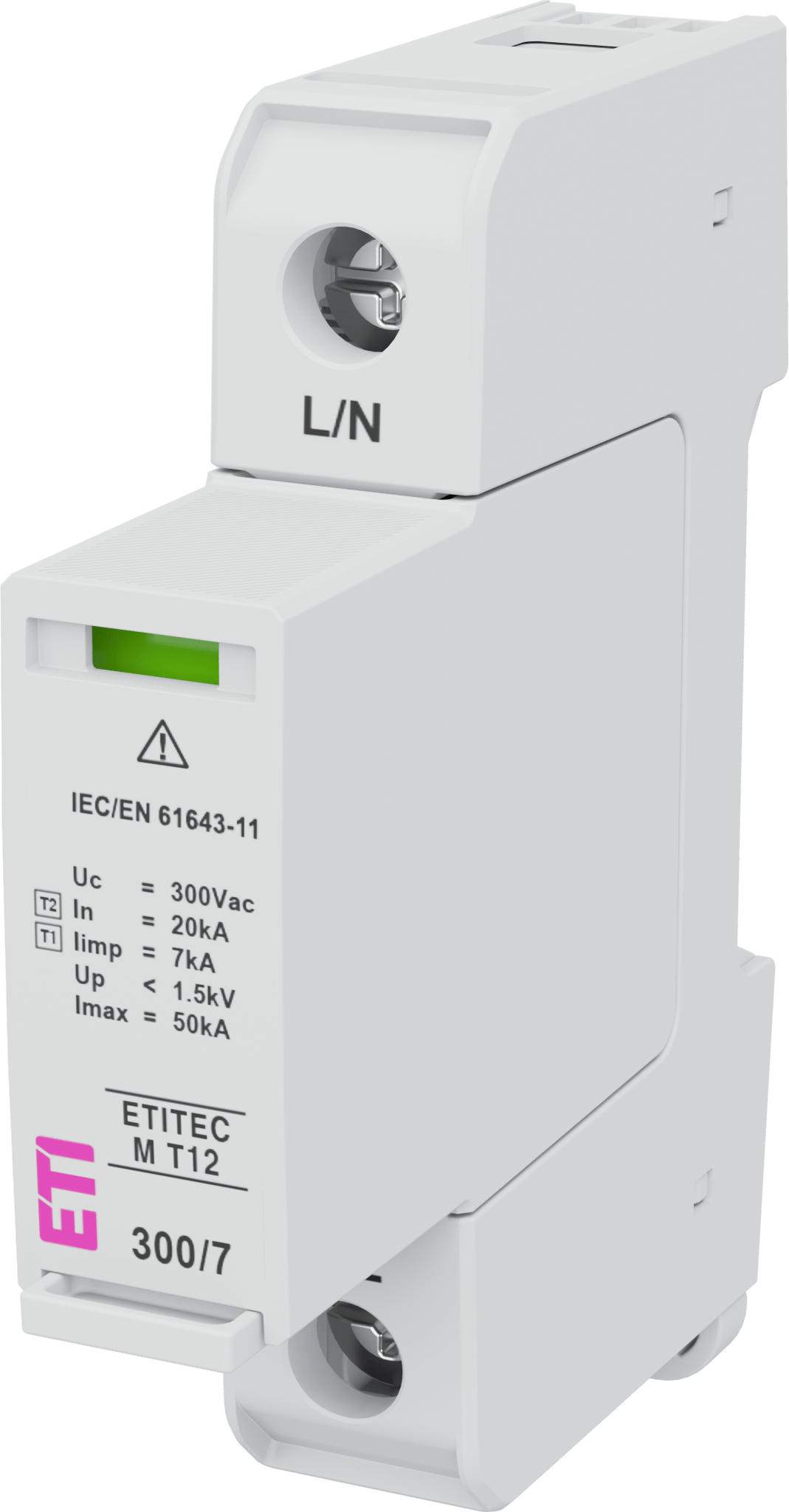 Ogranicznik przepięć ETITEC M T12 300/7 1+0 002440500