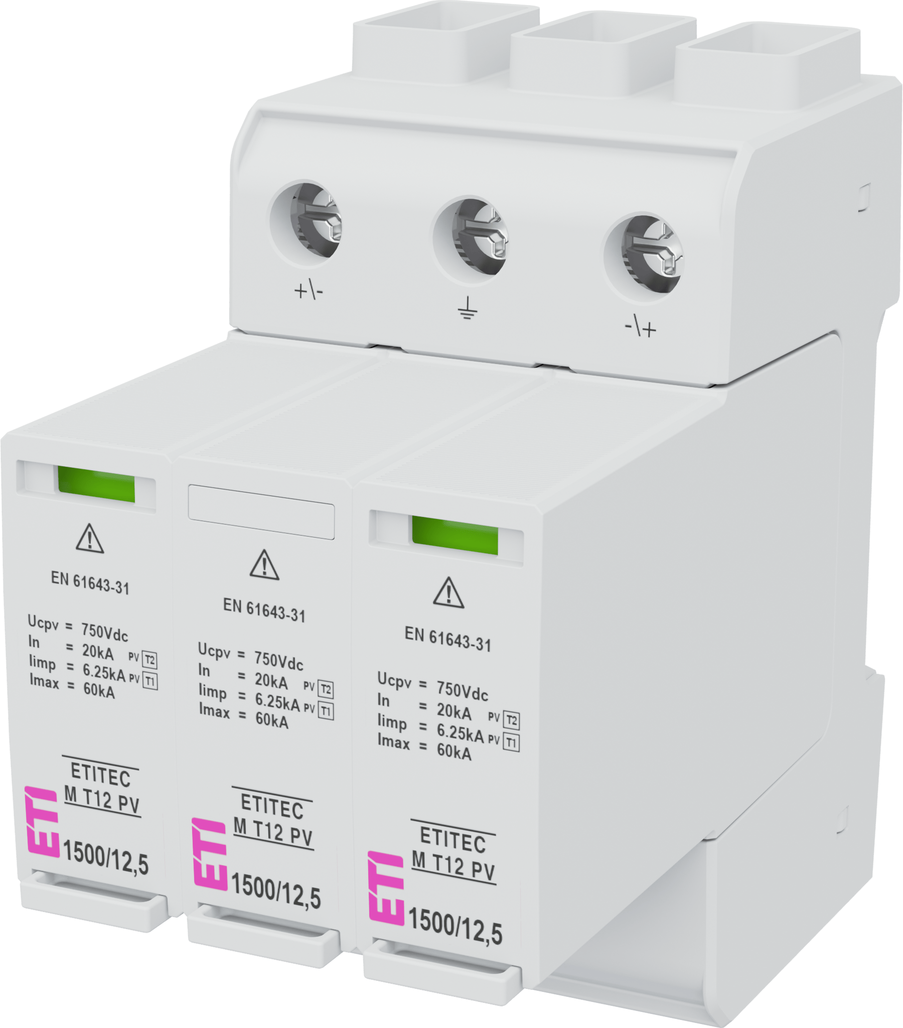 Ogranicznik przepięć ETITEC M T12 PV 1500/12,5 Y 002440513