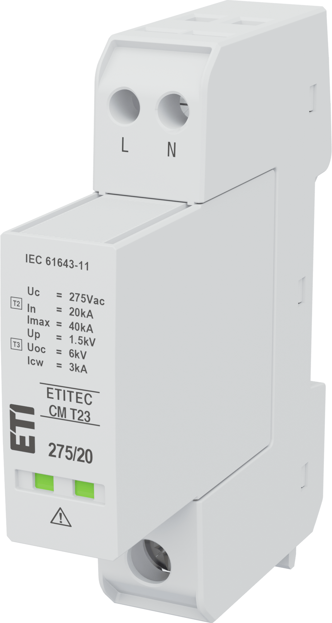 Ogranicznik przepięć ETITEC CM T23 275/20 2+0 002440650