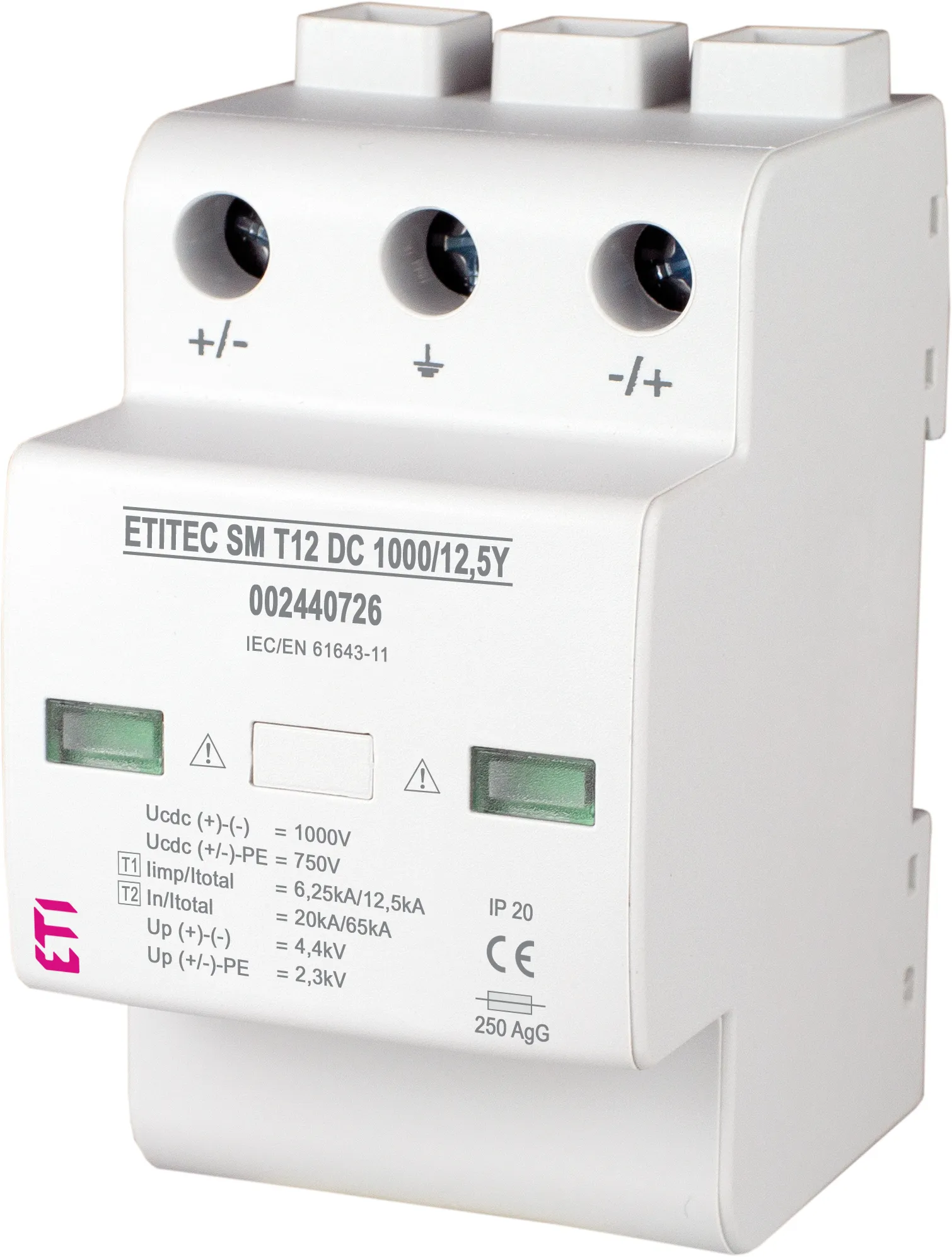 Ogranicznik przepięć ETITEC SM T12 DC 1000/12,5 Y R 002440727