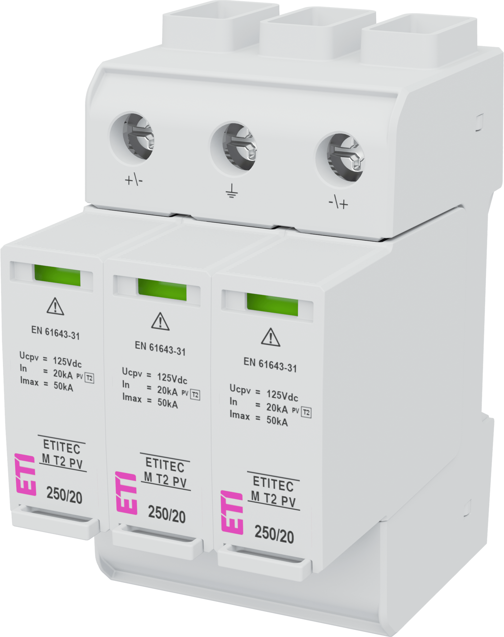 Ogranicznik przepięć ETITEC M T2 PV 250/20 Y RC 002440733