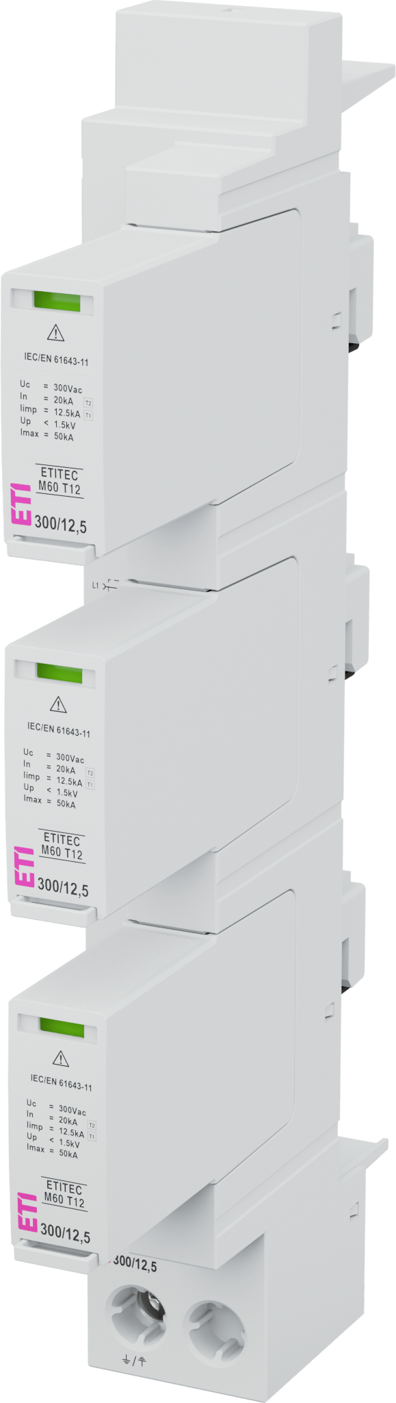 Ogranicznik przepięć ETITEC M60 T12 300/12,5 3+0 002440850
