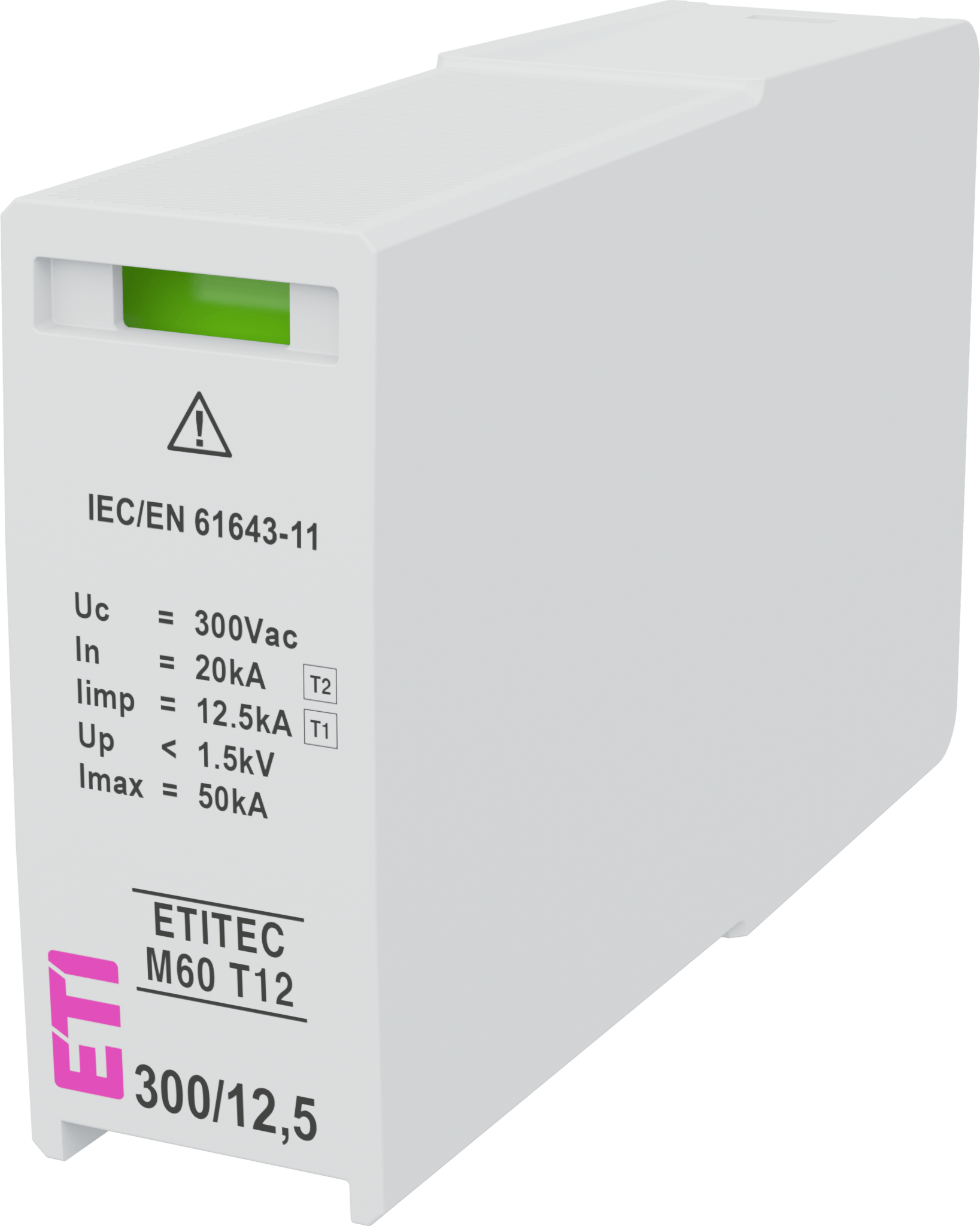 Ogranicznik przepięć MOD.ETITEC M60 T12 300/12,5 002440862