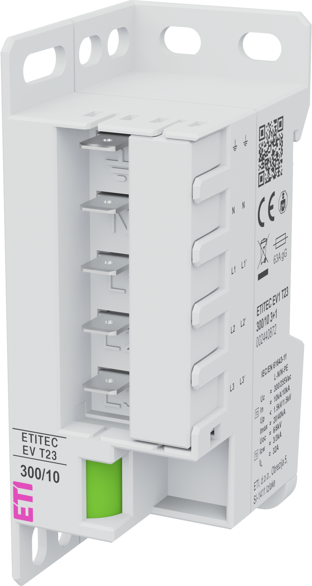 Ogranicznik przepięć ETITEC EV1 T23 300/10 3+1 002440872