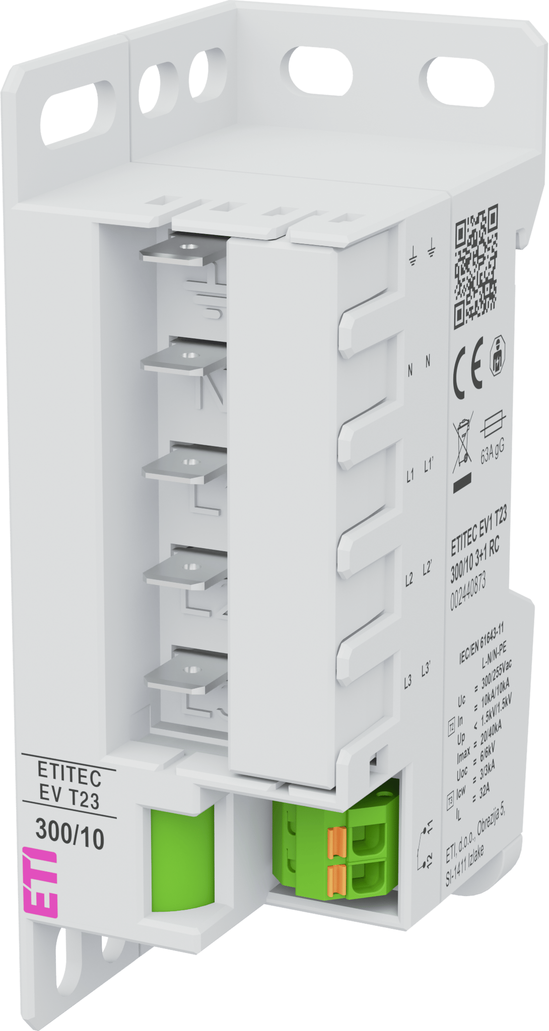 Ogranicznik przepięć ETITEC EV1 T23 300/10 3+1 RC 002440873