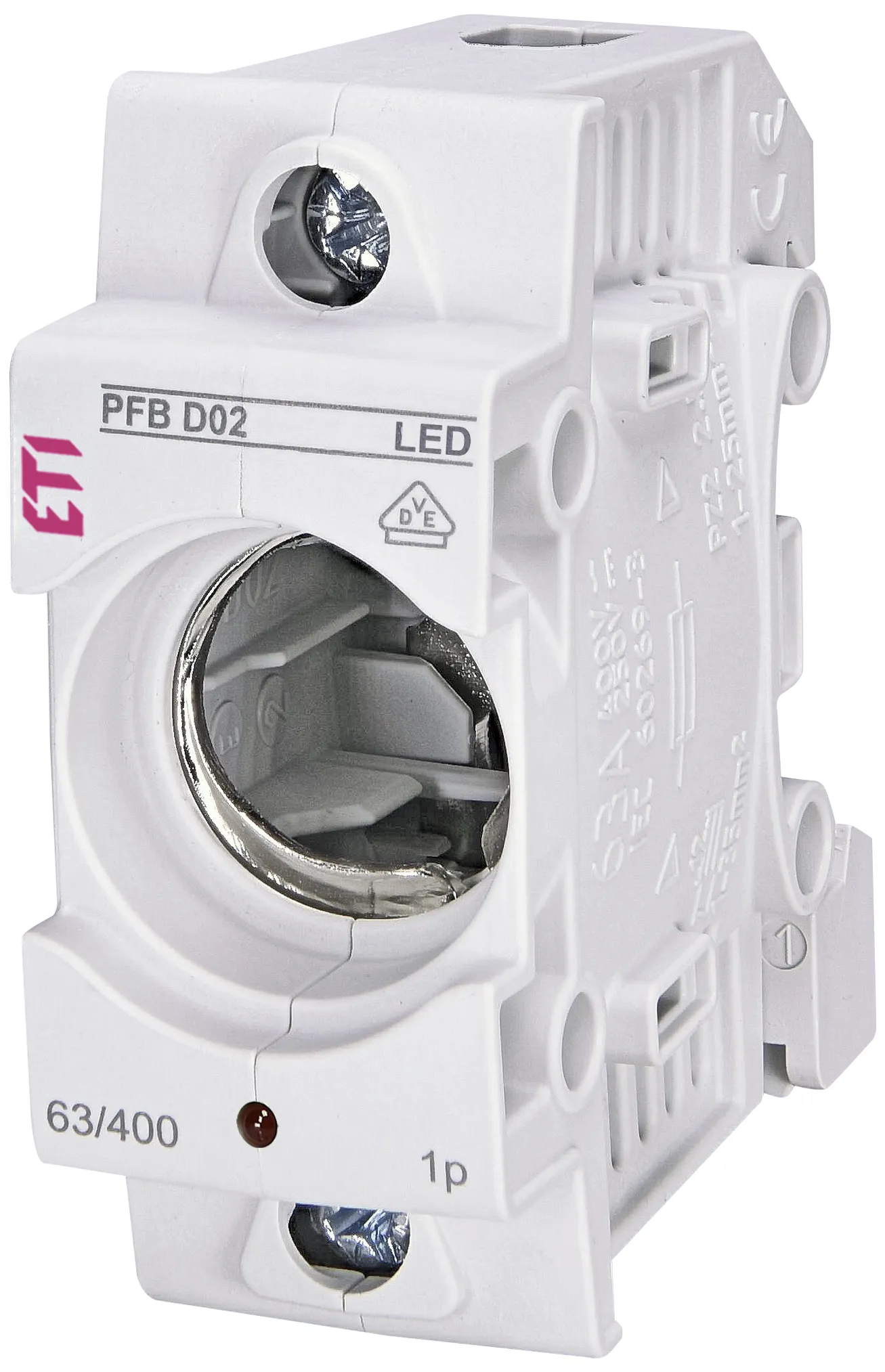 Podstawa bezpiecznikowa PFB D02 1p LED 002510022