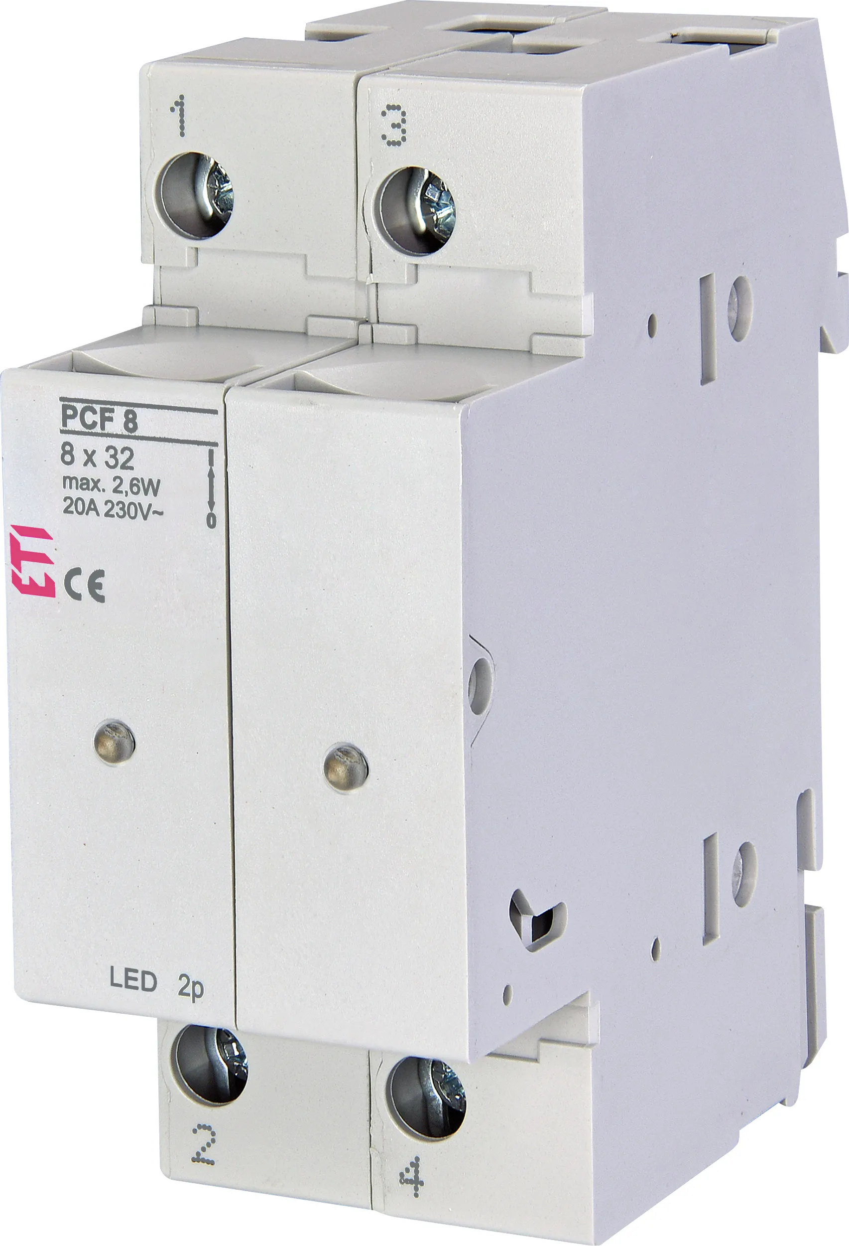 Rozłącznik bezpiecznikowy PCF 8 2p LED 002530013