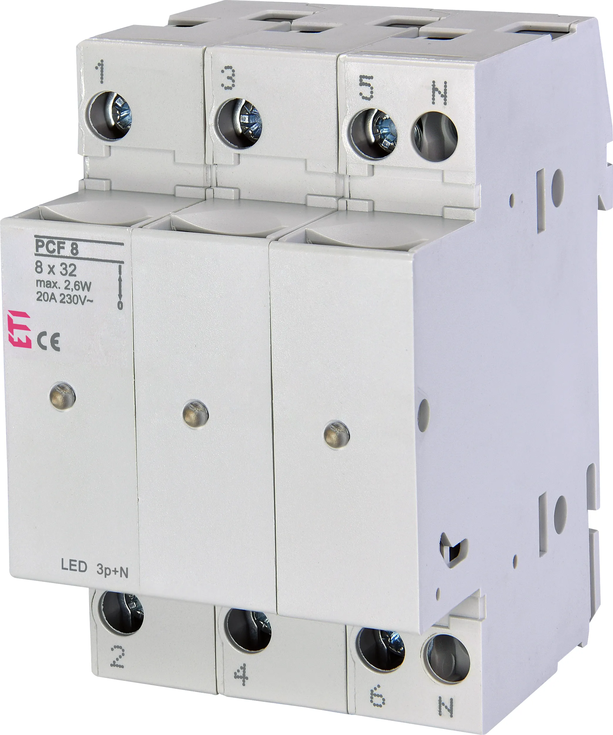 Rozłącznik bezpiecznikowy PCF 8 3p+N LED 002530015