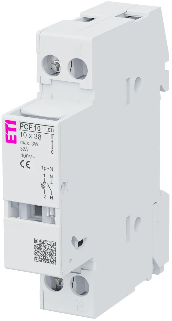 Rozłącznik bezpiecznikowy PCF 10 1p+N LED 002550412