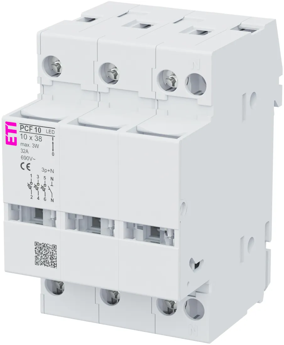 Rozłącznik bezpiecznikowy PCF 10 3p+N LED 002550415