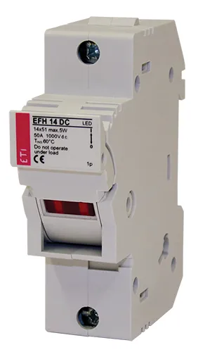 Podstawa bezpiecznikowa EFH 14 DC 1p LED 1100V 002560214