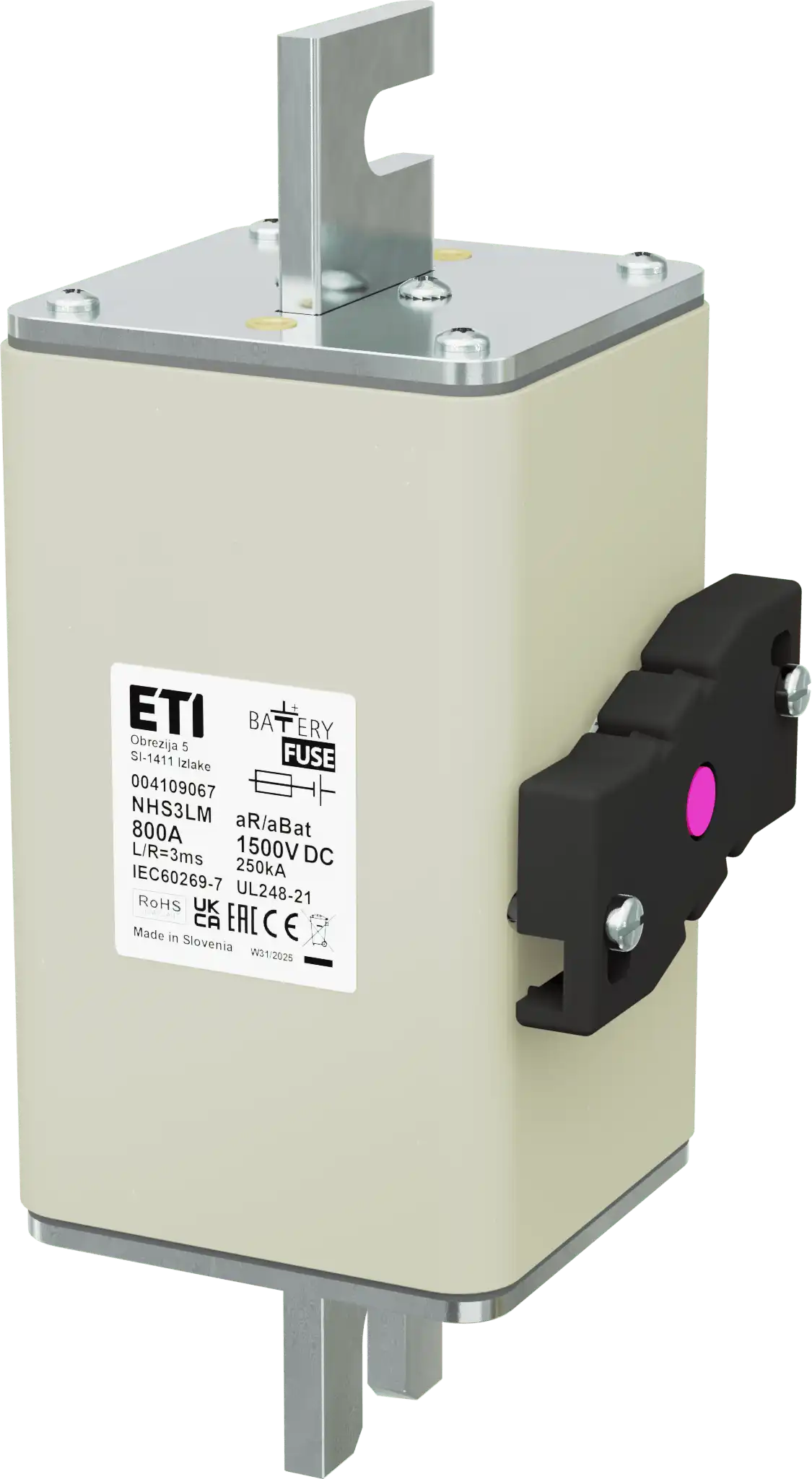 Wkładka topikowa NHS3LM aR/aBat 800A/1500V DCAL 004109067
