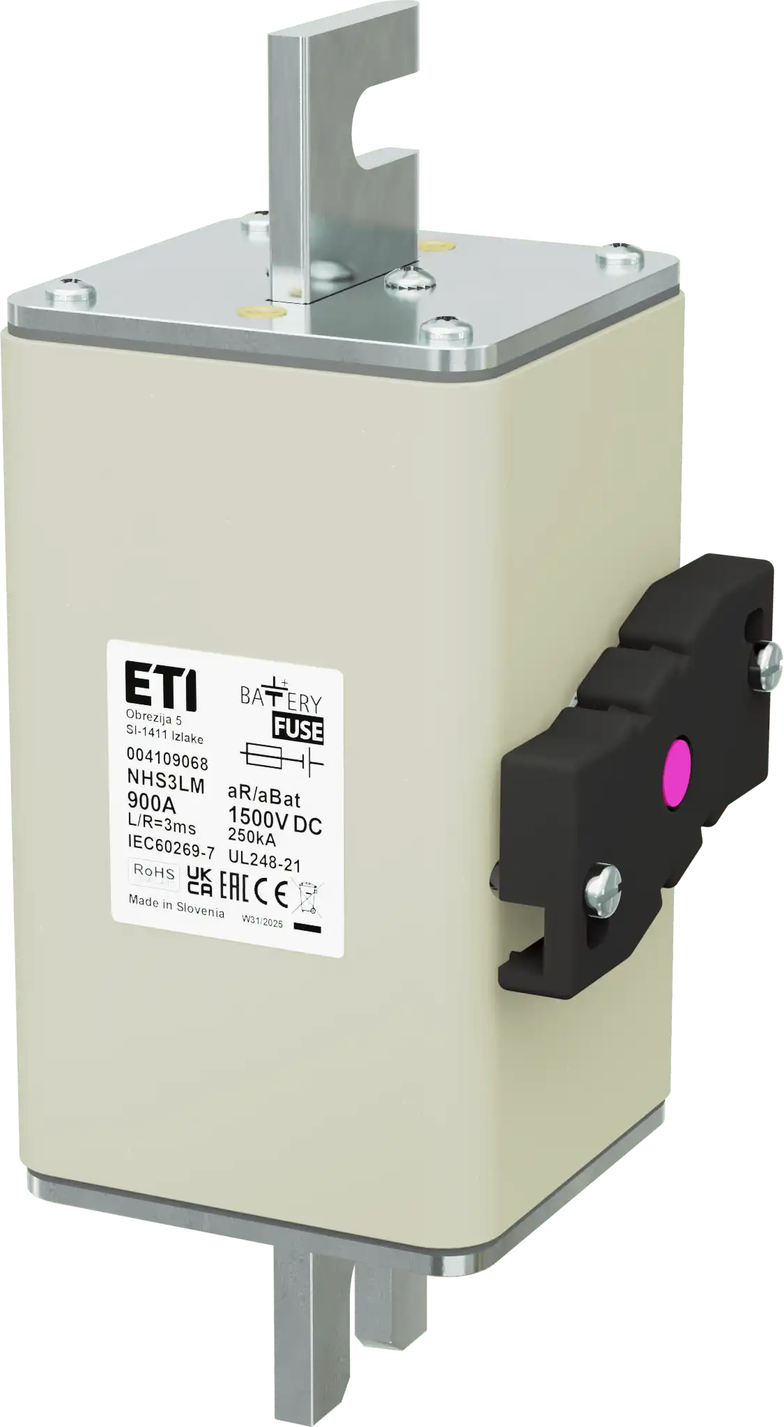 Wkładka topikowa NHS3LM aR/aBat 900A/1500V DCAL 004109068
