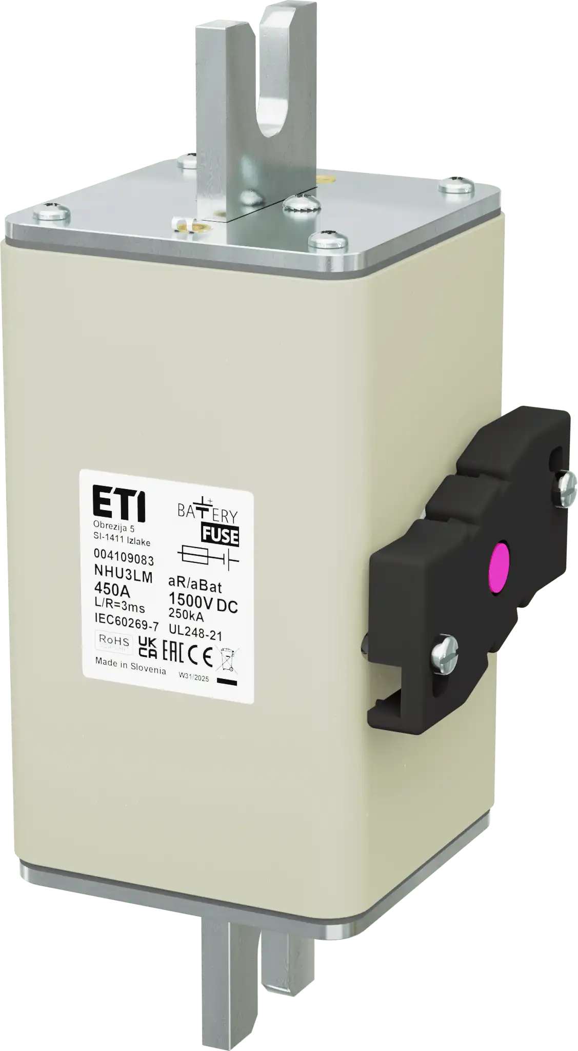Wkładka topikowa NHU3LM aR/aBat 450A/1500V DCAL 004109083