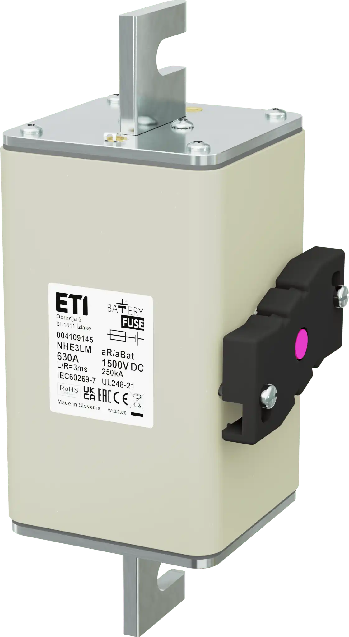Wkładka topikowa NHE3LM aR/aBat 630A/1500V DCAL 004109145