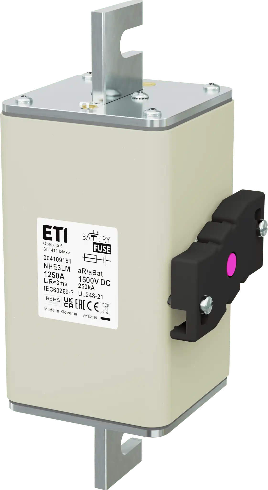 Wkładka topikowa NHE3LM aR/aBat 1250A/1500VDCAL 004109151