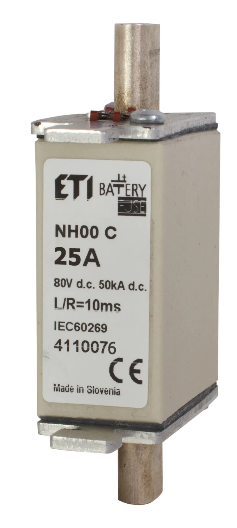 Wkładka topikowa NH000 gBat 25A/80V DC 004110076