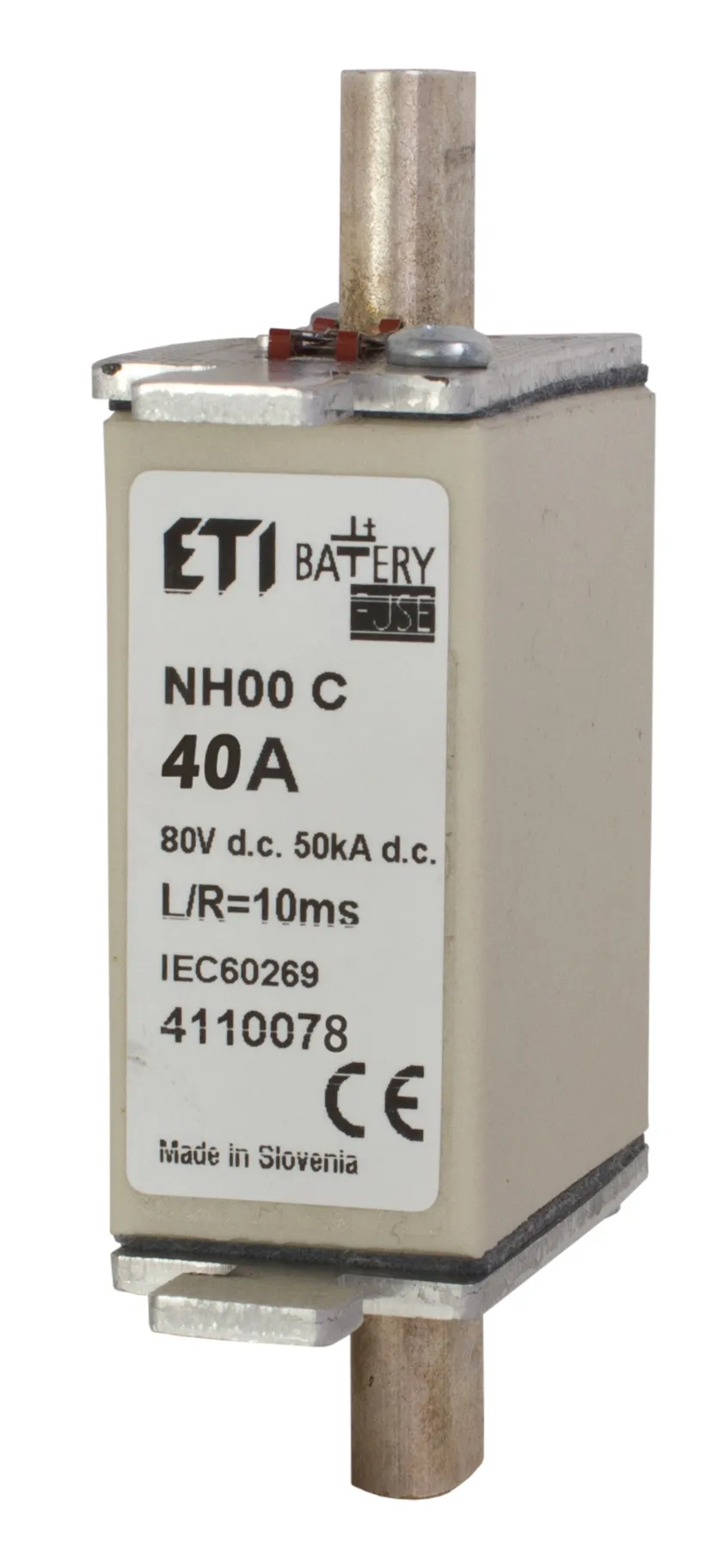Wkładka topikowa NH000 gBat 40A/80V DC 004110078