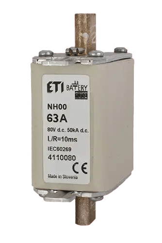 Wkładka topikowa NH00 gBat 63A/80V DC 004110080