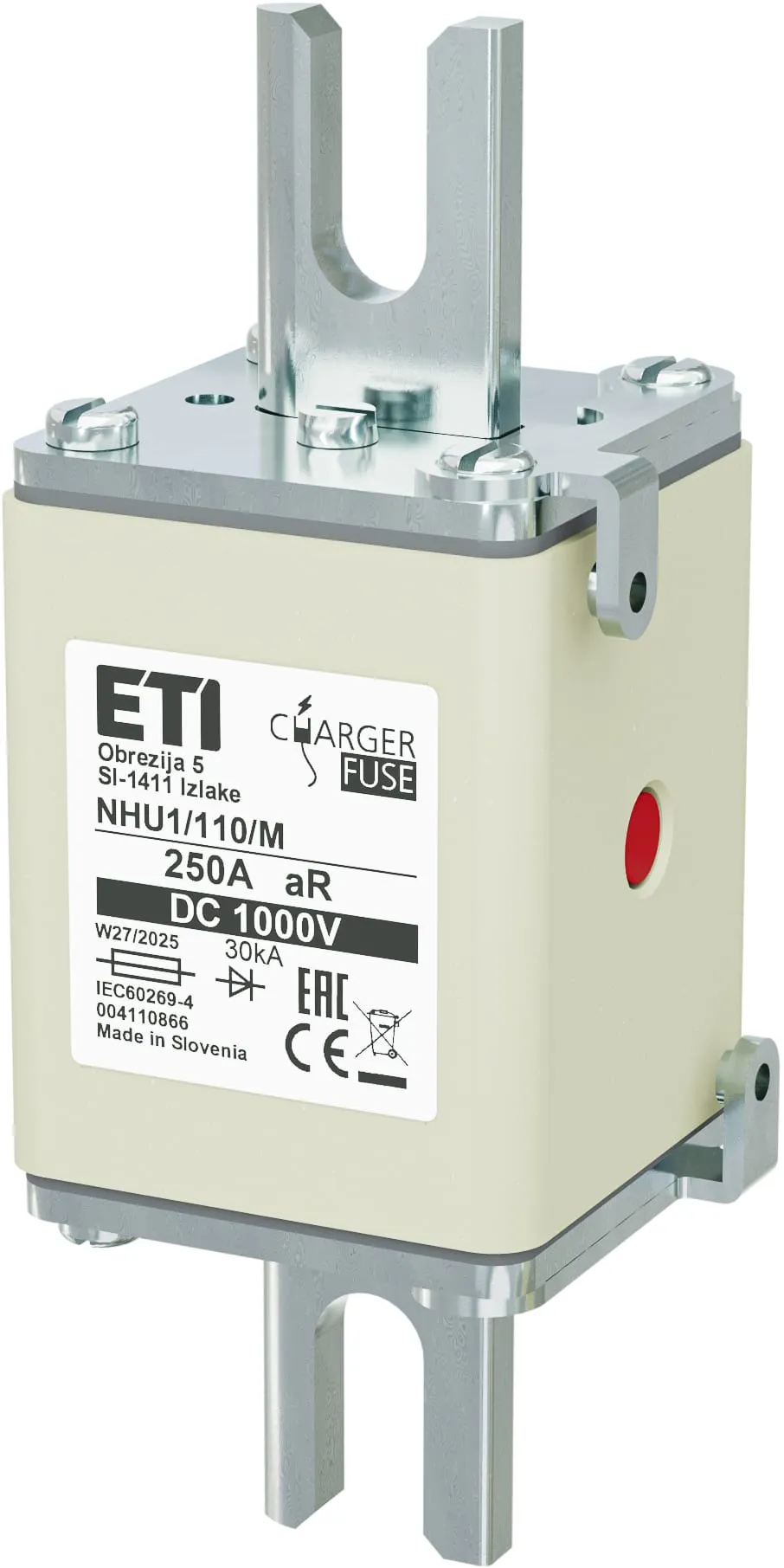 Wkładka topikowa NHU1/110/M aR 250A/1000V DC 004110866