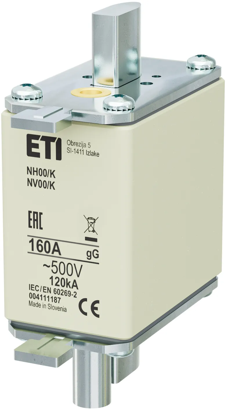 Wkładka topikowa NH00/K gG 160A/500V 004111187