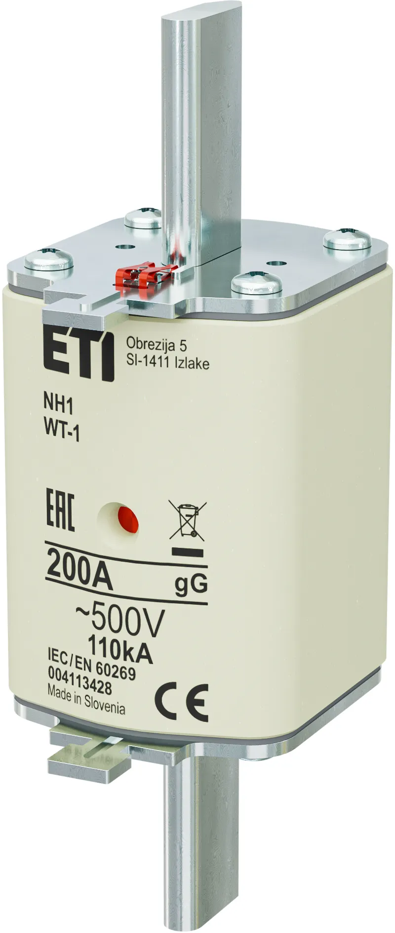 Wkładka topikowa NH1 gG 200A/500V G 004113428
