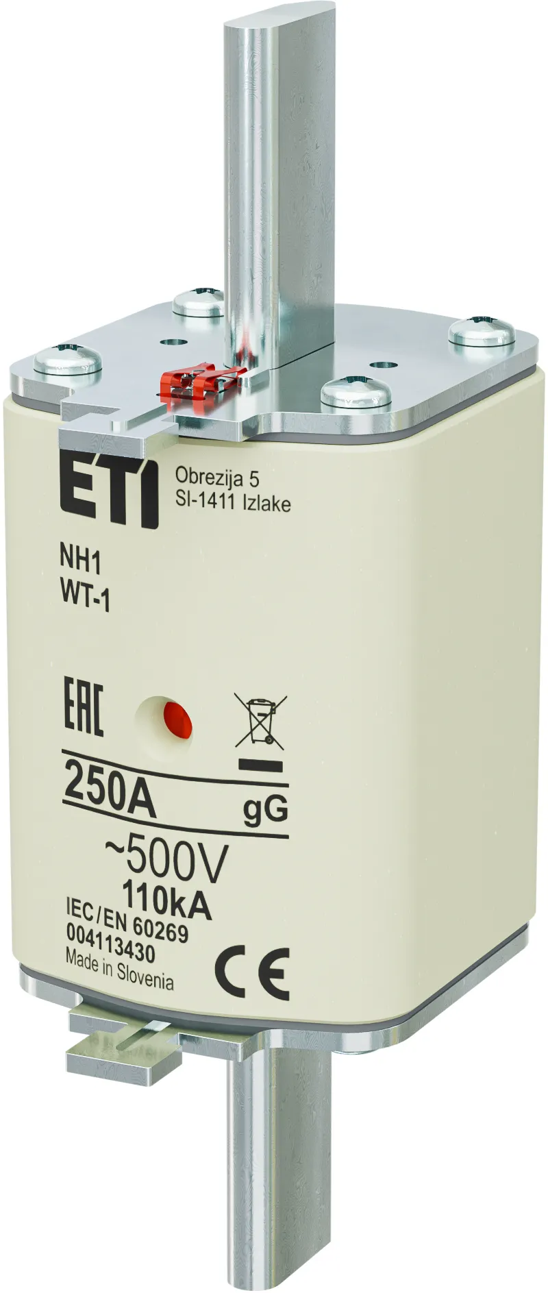 Wkładka topikowa NH1 gG 250A/500V G 004113430