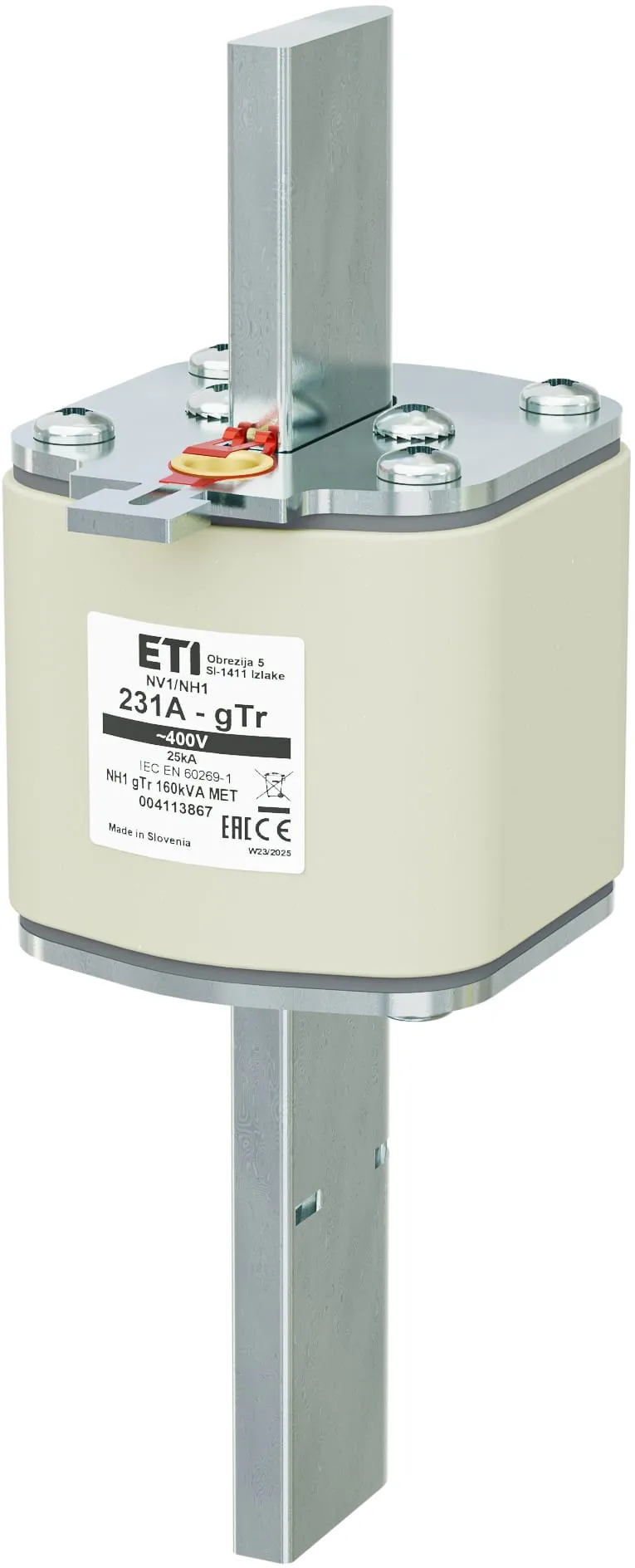 Wkładka topikowa NH1 gTr 231A/400V/160kVA MET 004113867