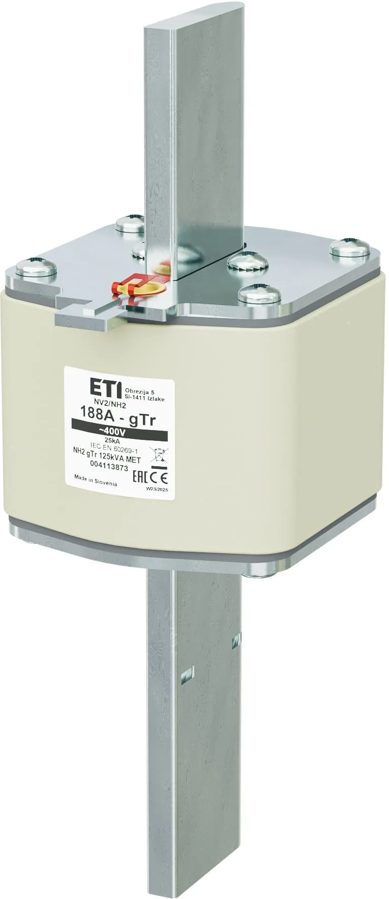 Wkładka topikowa NH2 gTr 188A/400V/125kVA MET 004113873