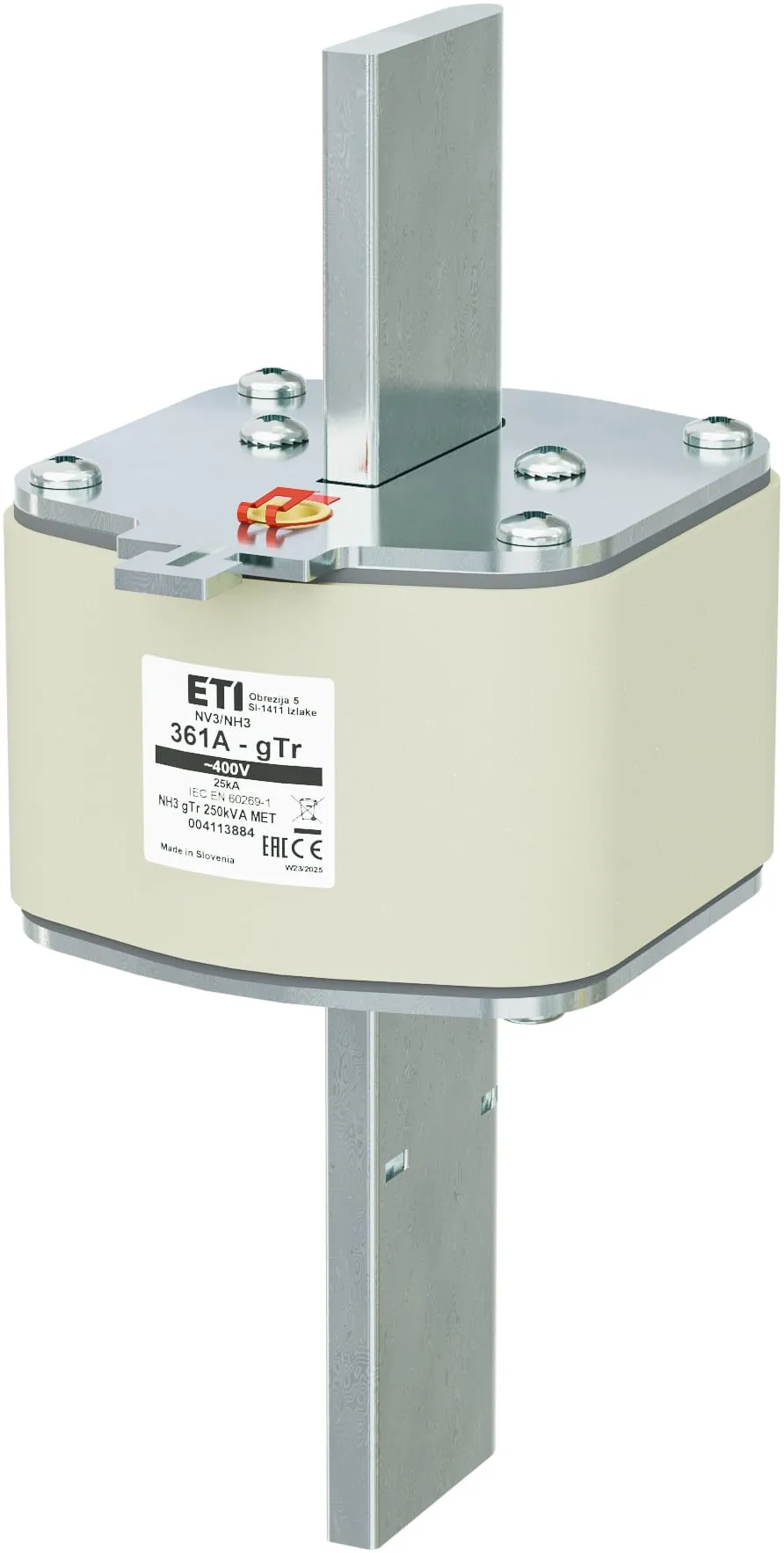 Wkładka topikowa NH3 gTr 361A/400V/250kVA MET 004113884