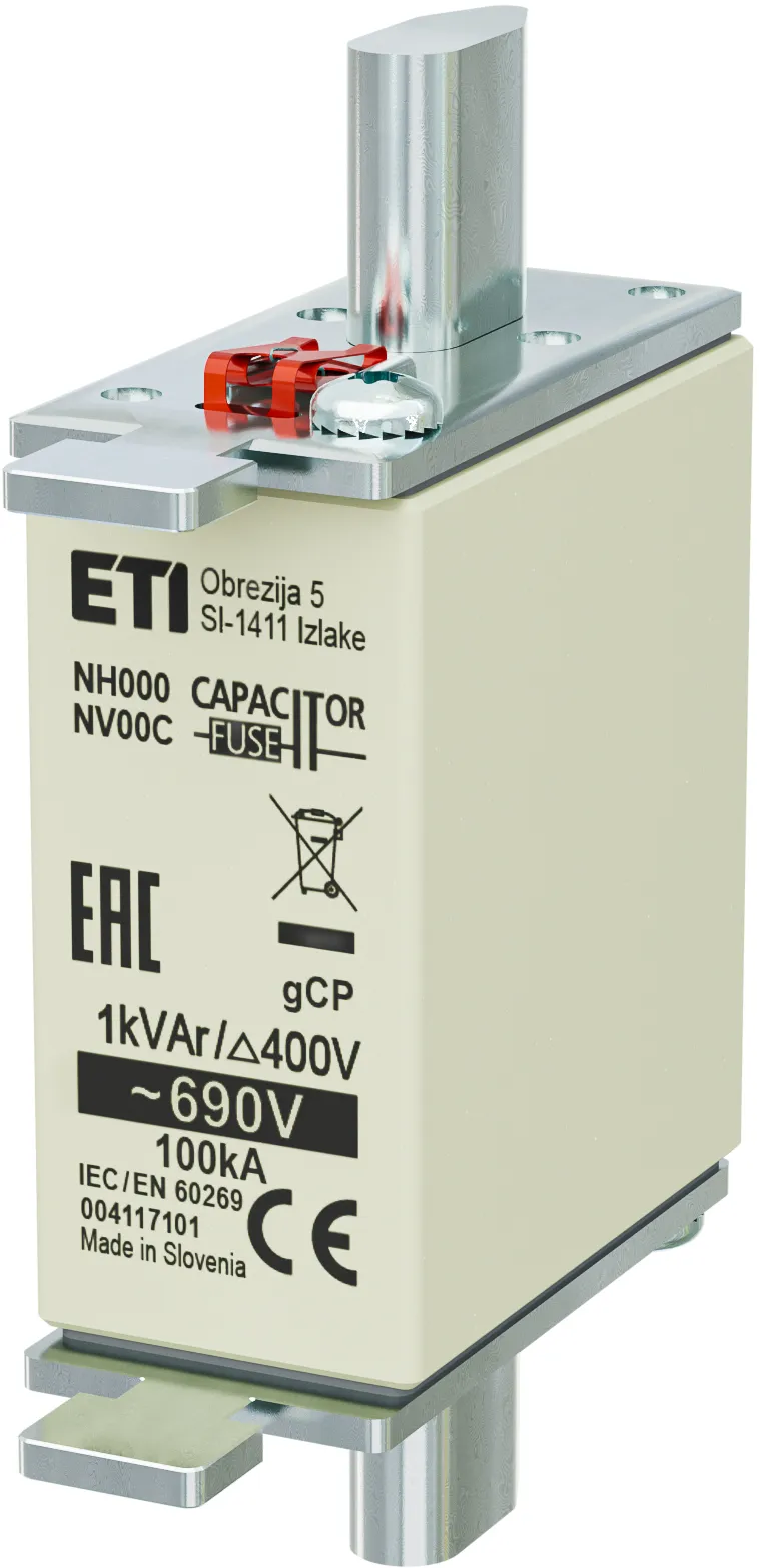 Wkładka topikowa NH000 gCP 1kVAr/690V 004117101