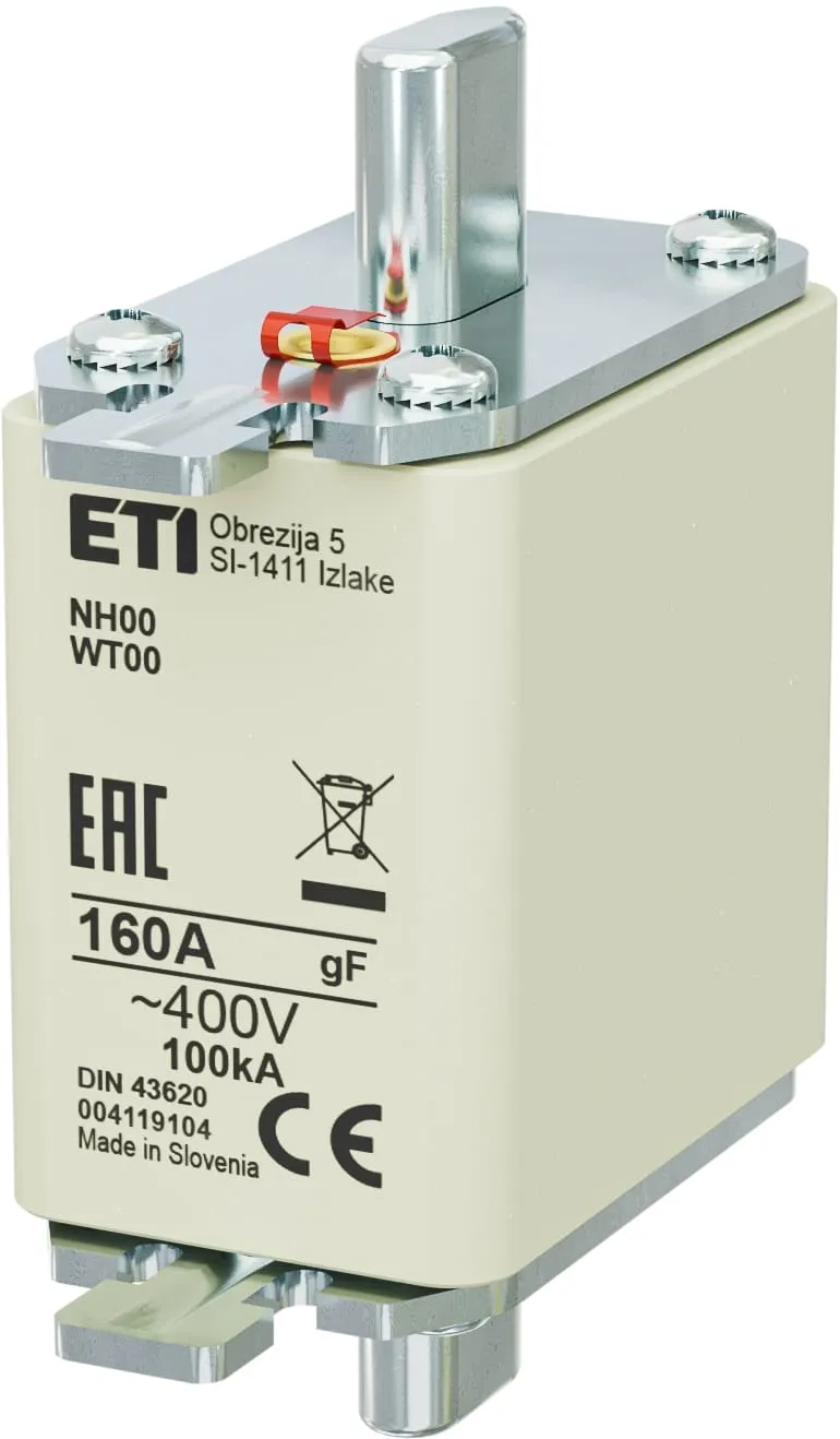 Wkładka topikowa NH00 gF 160A/400V 004119104