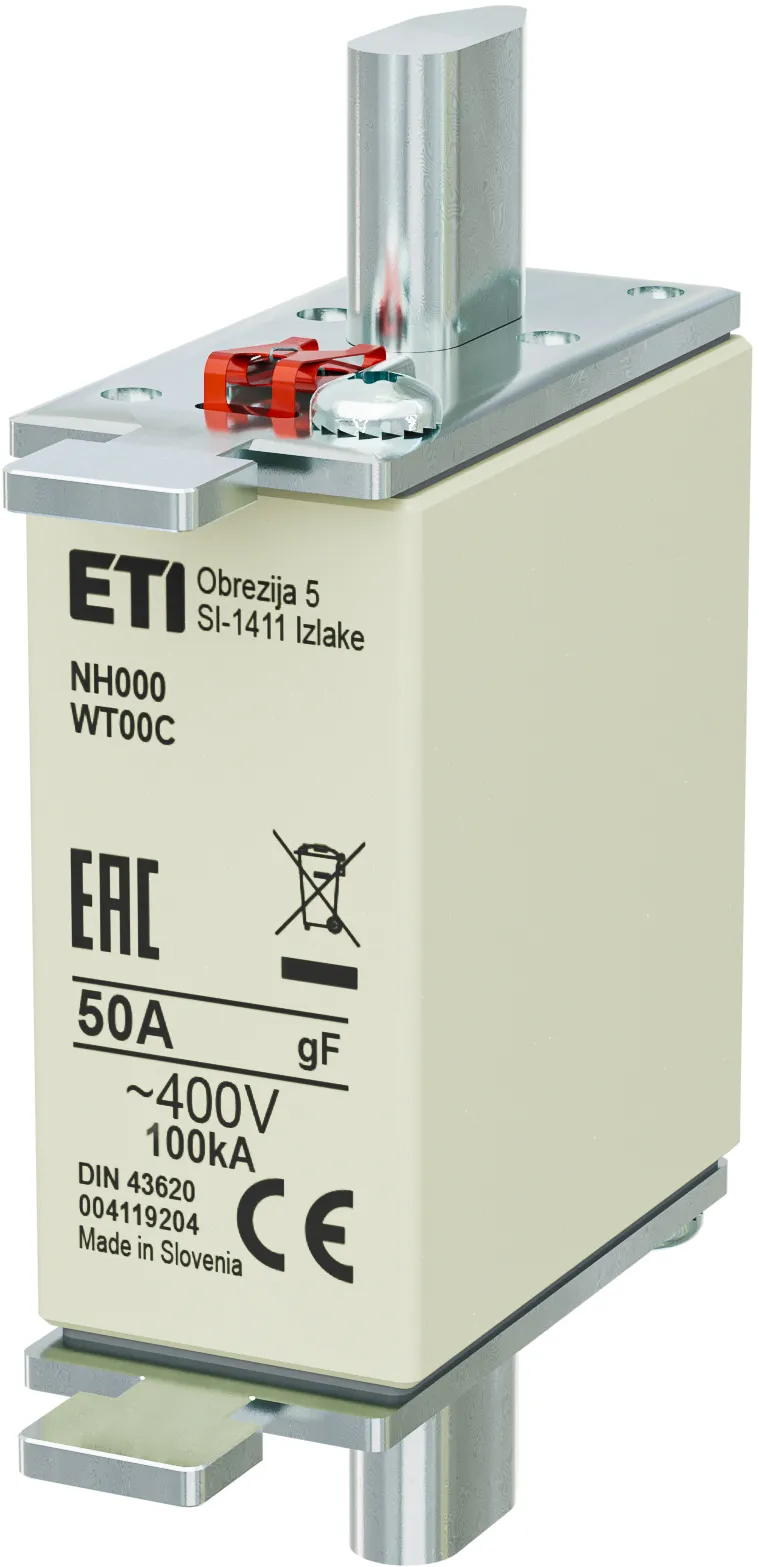 Wkładka topikowa NH000 gF 50A/400V 004119204