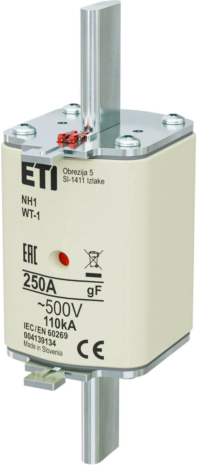 Wkładka topikowa NH1 gF 250A/500V G 004139134