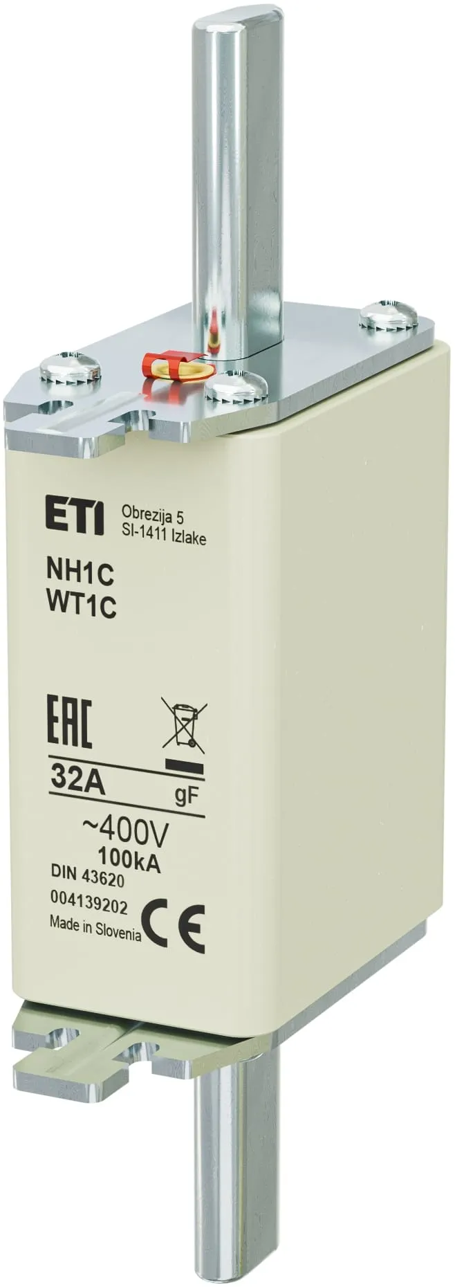 Wkładka topikowa NH1C gF 32A/400V 004139202