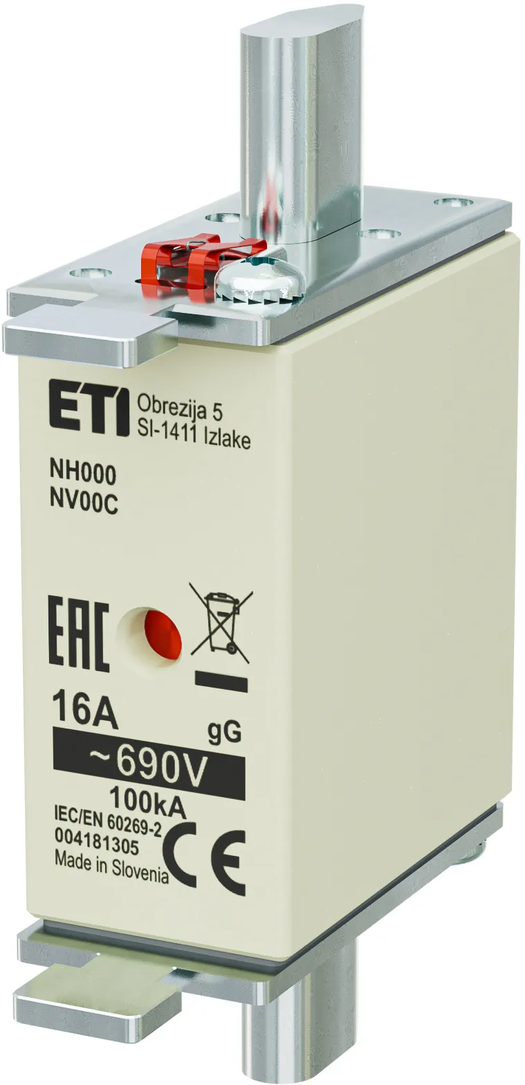 Wkładka topikowa NH000 gG 16A/690V 004181305