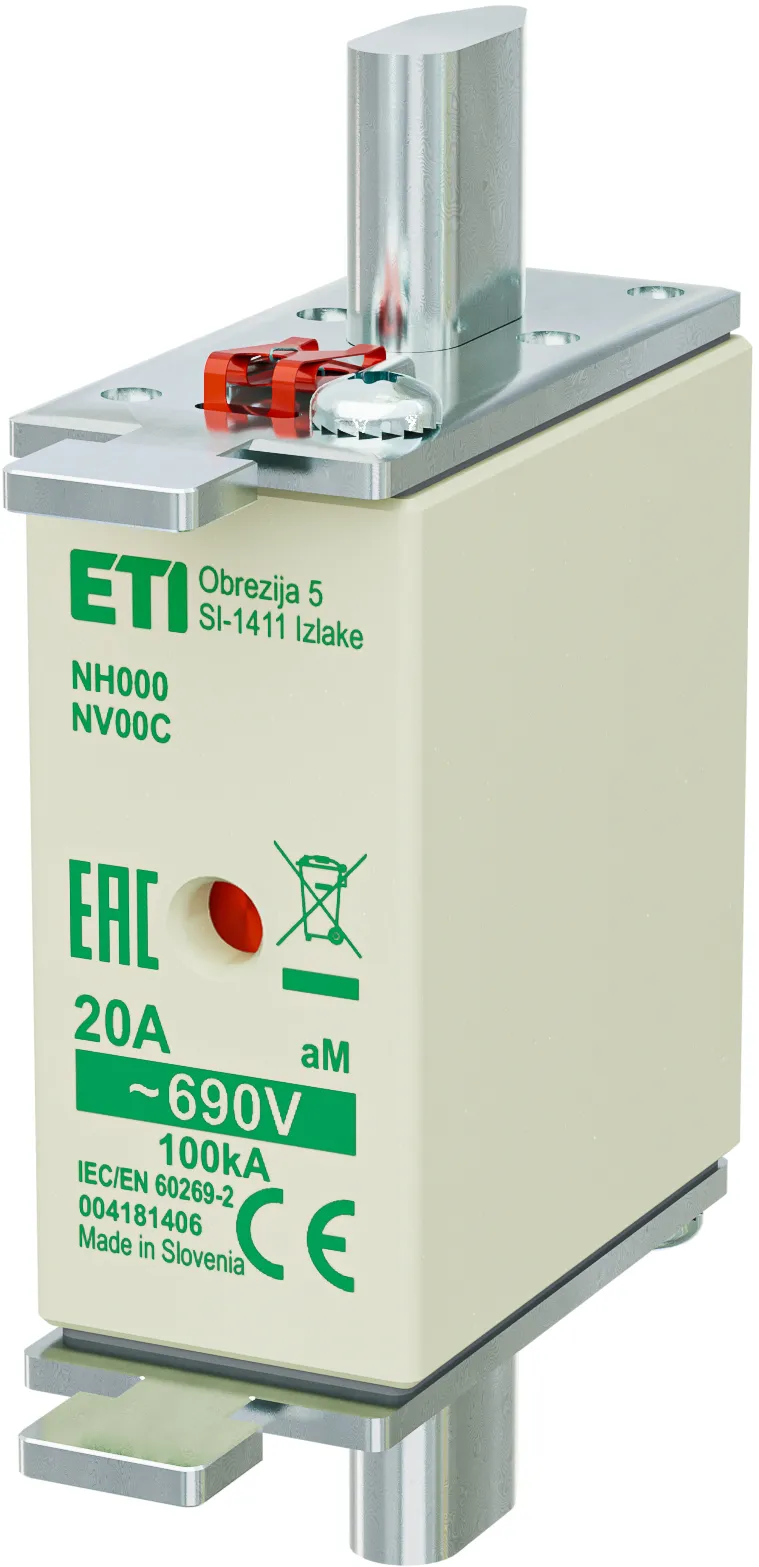 Wkładka topikowa NH000 aM 20A/690V 004181406