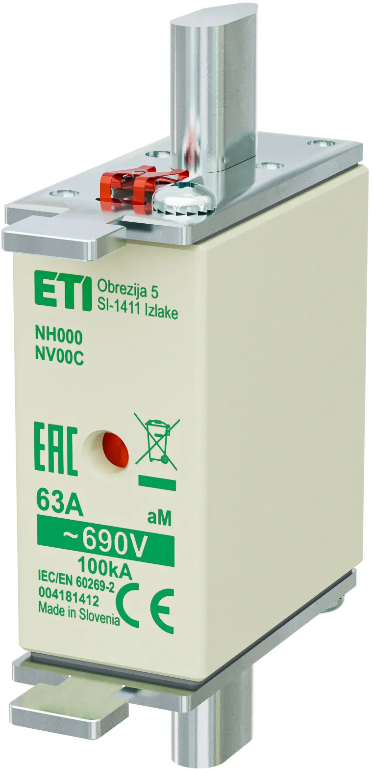 Wkładka topikowa NH000 aM 63A/690V 004181412